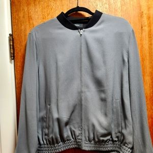 Womens Theory track bomber jacket